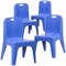Flash Furniture Blue Plastic School Chair-11"H Seat, PK4 4-YU-YCX4-011-BLUE-GG - alternate 4